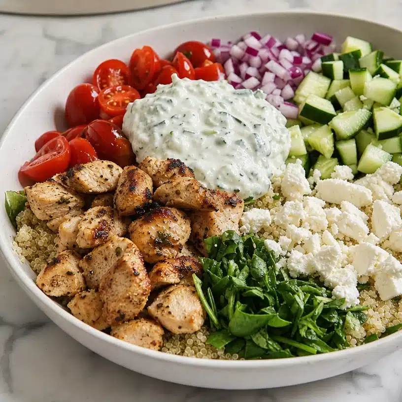 Delightful Greek Chicken Bowls That You Will Adore 2 Greek Chicken Bowls